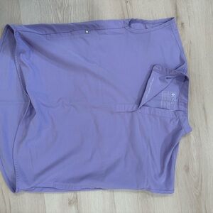 Figs Purple Casual Button Down Shirt